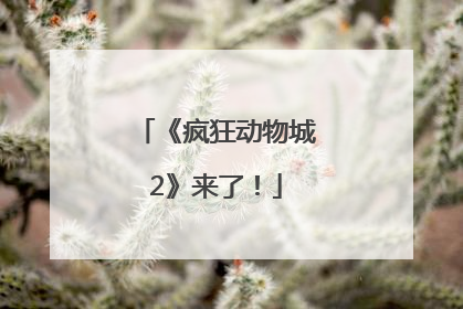 《疯狂动物城2》来了！