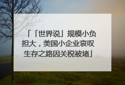 「世界说」规模小负担大，美国小企业哀叹生存之路因关税被堵