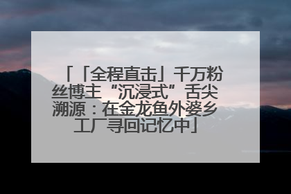 「全程直击」千万粉丝博主“沉浸式”舌尖溯源：在金龙鱼外婆乡工厂寻回记忆中