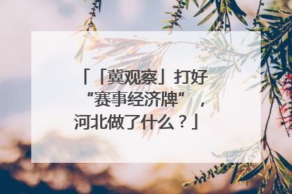 「冀观察」打好“赛事经济牌”，河北做了什么？