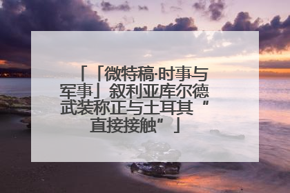 「微特稿·时事与军事」叙利亚库尔德武装称正与土耳其“直接接触”