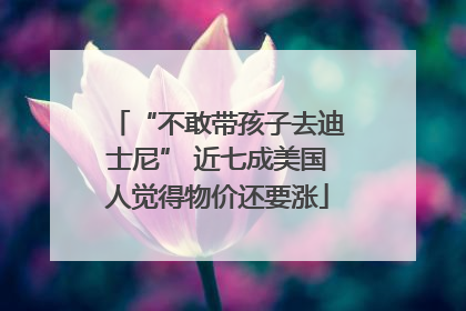 “不敢带孩子去迪士尼” 近七成美国人觉得物价还要涨