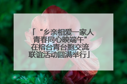 “乡亲相爱一家人 青春同心映端午” 在榕台青台胞交流联谊活动圆满举行
