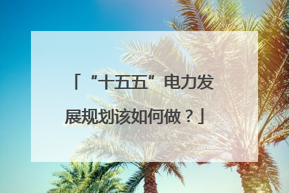 “十五五”电力发展规划该如何做？