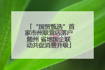 “国贸甄选”首家市州联营店落户随州 省地国企联动共促消费升级