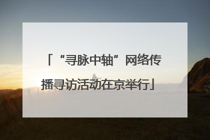 “寻脉中轴”网络传播寻访活动在京举行