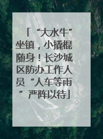 “大水牛”坐镇，小撬棍随身！长沙城区防办工作人员“人车等雨”严阵以待
