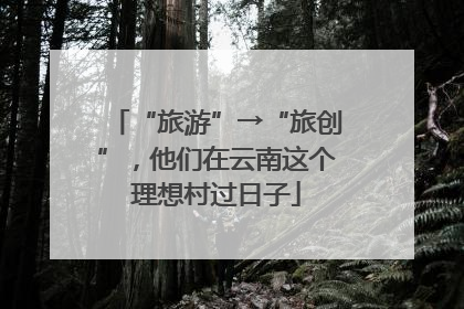 “旅游”→“旅创”，他们在云南这个理想村过日子