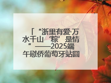 “浙里有爱·万水千山‘粽’是情”——2025端午慰侨葡萄牙站圆满举行