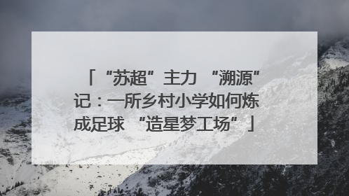 “苏超”主力 “溯源” 记：一所乡村小学如何炼成足球 “造星梦工场”