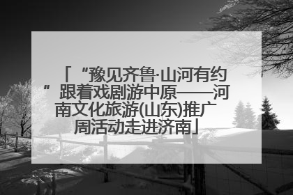 “豫见齐鲁·山河有约”跟着戏剧游中原——河南文化旅游(山东)推广周活动走进济南