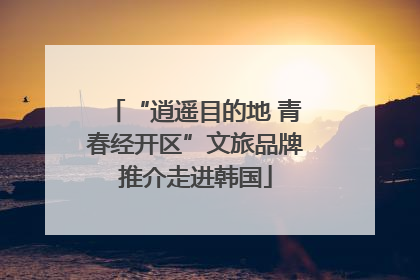 “逍遥目的地 青春经开区”文旅品牌推介走进韩国