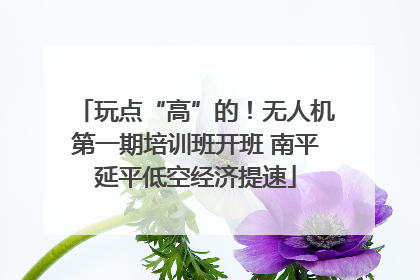 玩点“高”的！无人机第一期培训班开班 南平延平低空经济提速