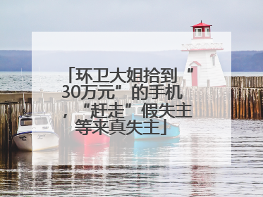环卫大姐拾到“30万元”的手机，“赶走”假失主等来真失主
