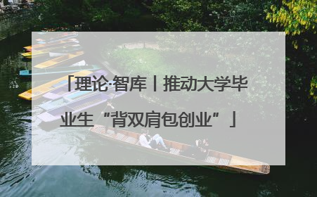 理论·智库丨推动大学毕业生“背双肩包创业”