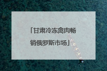 甘肃冷冻禽肉畅销俄罗斯市场