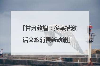 甘肃敦煌：多举措激活文旅消费新动能