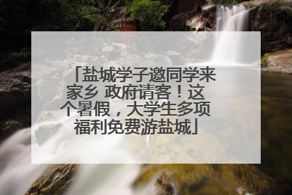 盐城学子邀同学来家乡 政府请客！这个暑假，大学生多项福利免费游盐城