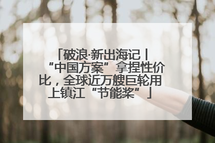 破浪·新出海记丨 “中国方案”拿捏性价比，全球近万艘巨轮用上镇江“节能桨”