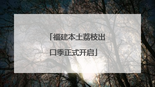 福建本土荔枝出口季正式开启