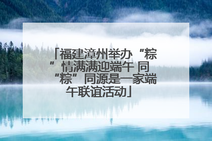 福建漳州举办“粽”情满满迎端午 同“粽”同源是一家端午联谊活动