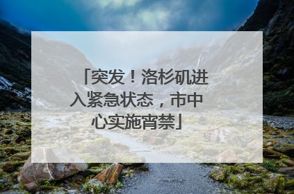 突发！洛杉矶进入紧急状态，市中心实施宵禁