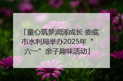 童心筑梦润泽成长 娄底市水利局举办2025年“六一”亲子趣味活动