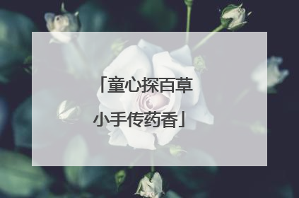 童心探百草 小手传药香