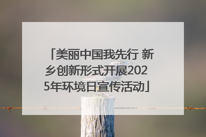 美丽中国我先行 新乡创新形式开展2025年环境日宣传活动