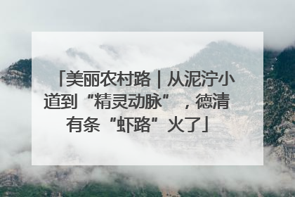 美丽农村路｜从泥泞小道到“精灵动脉”，德清有条“虾路”火了