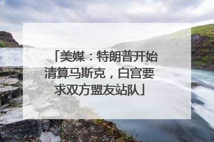 美媒：特朗普开始清算马斯克，白宫要求双方盟友站队