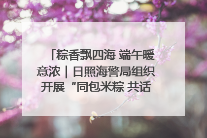 粽香飘四海 端午暖意浓｜日照海警局组织开展“同包米粽 共话端午”系列活动