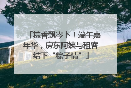 粽香飘岑卜！端午嘉年华，房东阿姨与租客结下“粽子情”