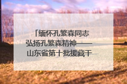 缅怀孔繁森同志 弘扬孔繁森精神——山东省第十批援藏干部人才清明节前到岗巴县开展党性教育
