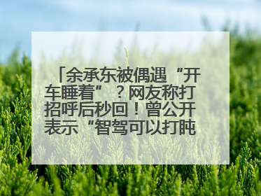 余承东被偶遇“开车睡着”？网友称打招呼后秒回！曾公开表示“智驾可以打盹”引争议