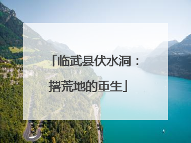 临武县伏水洞：撂荒地的重生