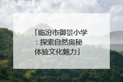 临汾市御景小学：探索自然奥秘 体验文化魅力