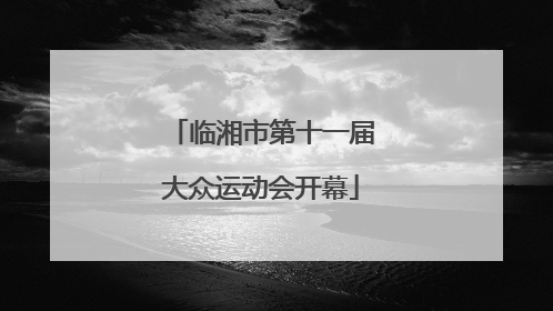临湘市第十一届大众运动会开幕