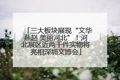 三大板块展现“文华燕赵 美丽河北”！河北展区近两千件实物将亮相深圳文博会