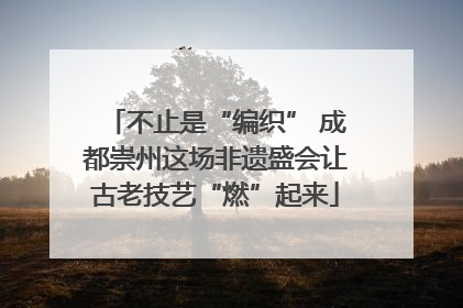 不止是“编织” 成都崇州这场非遗盛会让古老技艺“燃”起来