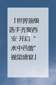 世界顶级选手齐聚西安 开启“水中芭蕾”视觉盛宴