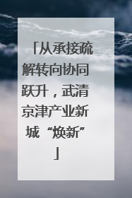 从承接疏解转向协同跃升，武清京津产业新城“焕新”