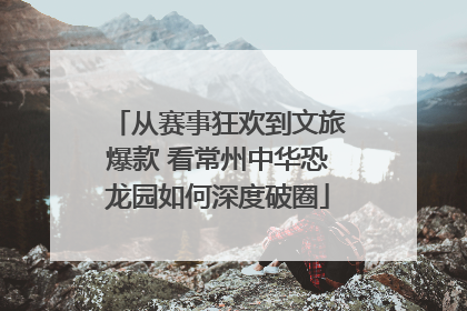 从赛事狂欢到文旅爆款 看常州中华恐龙园如何深度破圈