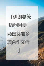 伊朗总统访问阿曼 两国签署多项合作文件
