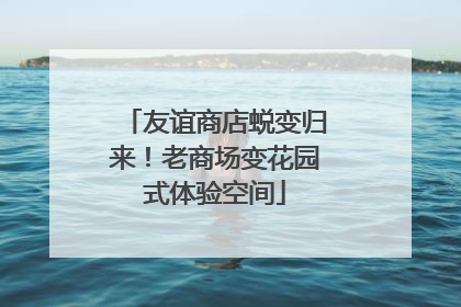 友谊商店蜕变归来！老商场变花园式体验空间