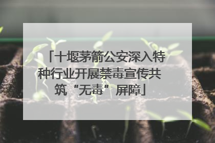 十堰茅箭公安深入特种行业开展禁毒宣传共筑“无毒”屏障