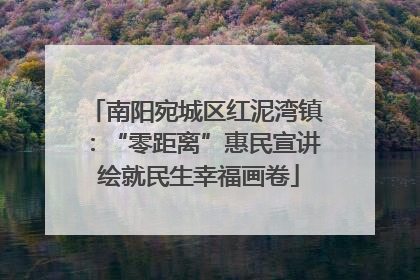 南阳宛城区红泥湾镇：“零距离”惠民宣讲 绘就民生幸福画卷