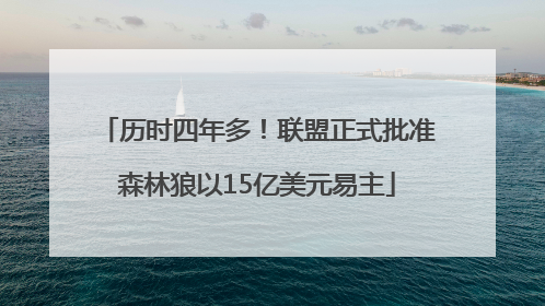 历时四年多！联盟正式批准森林狼以15亿美元易主