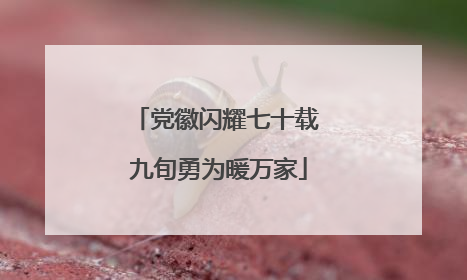党徽闪耀七十载 九旬勇为暖万家