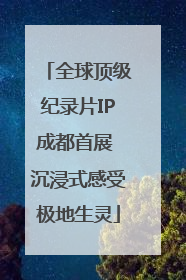 全球顶级纪录片IP成都首展 沉浸式感受极地生灵